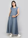 YY8A2293 denim dress for plus size