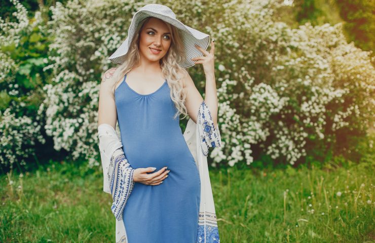 Fashionable Maternity Denim Dresses